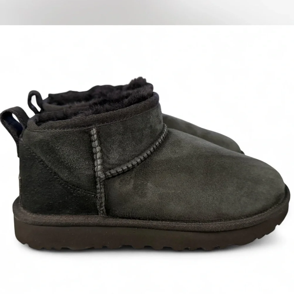 UGG Black Suede Ankle Boots